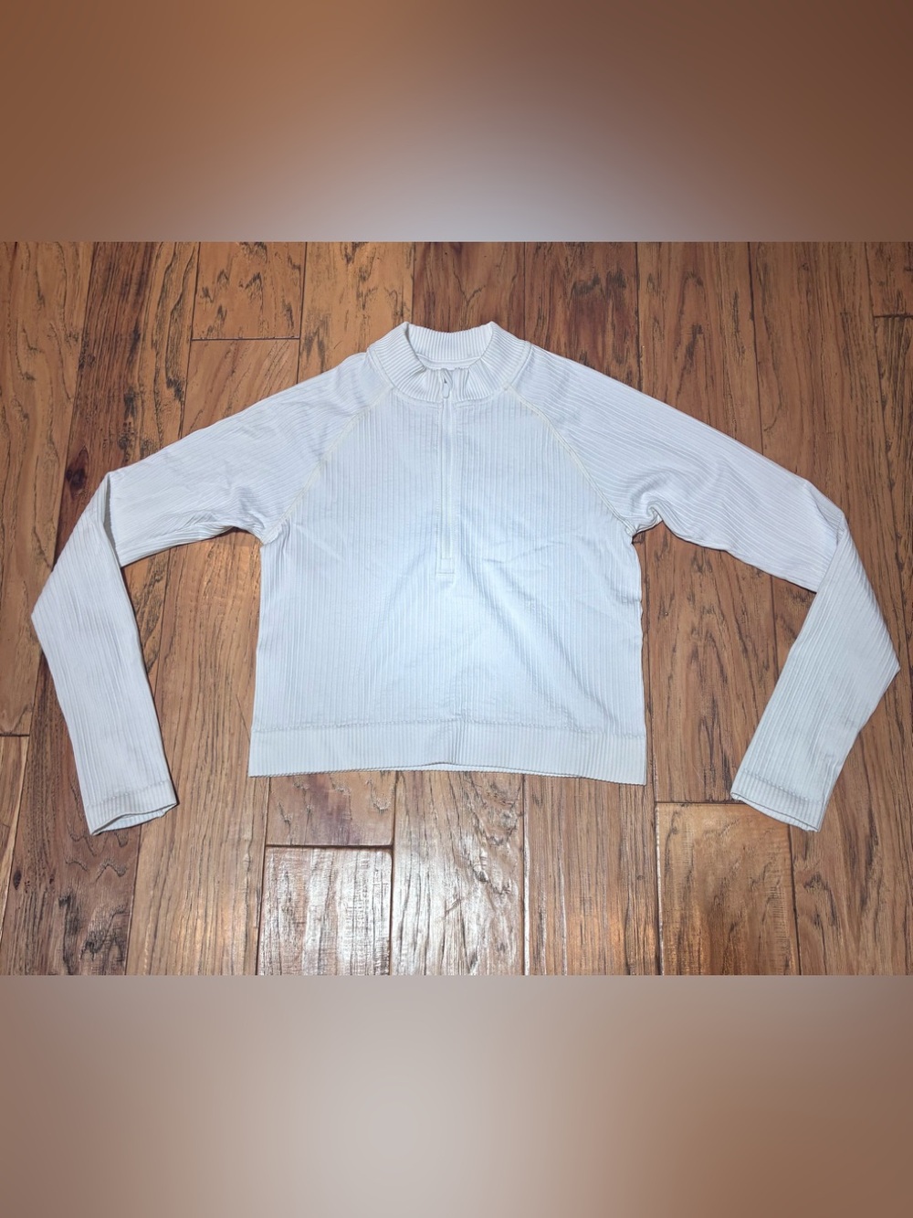lululemon athletica Ribbed Half-Zip Sweater - White